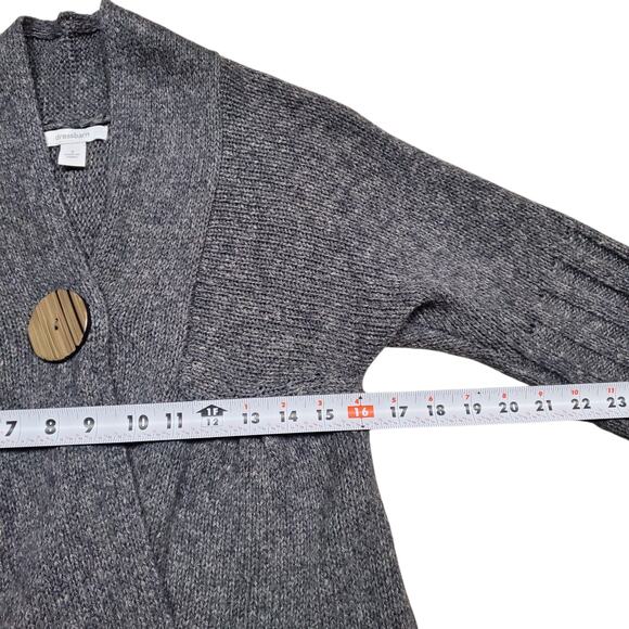 Y2k Cardigan Sweater Open Front 3/4 Sleeve Boho Twee Dress Barn - Size Small - Picture 6 of 6